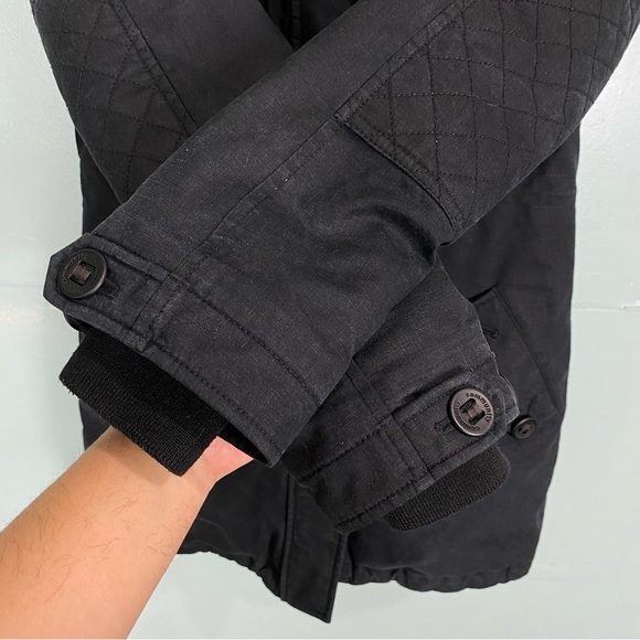 Aritzia Community Paradigm Black Waterproof Goose‎ Down Parka Black Hooded Sz XS - Picture 3 of 8